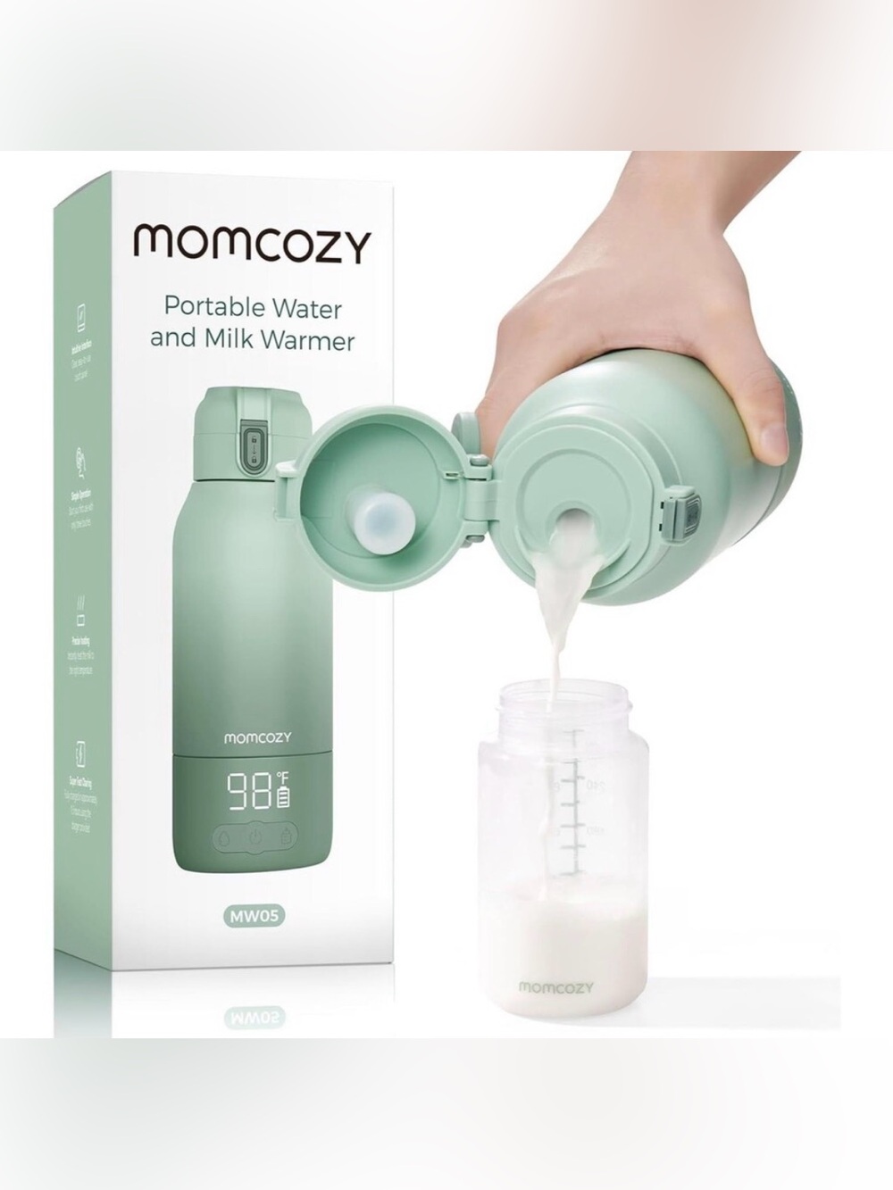 MOMCOZY Superfast Portable Baby Bottle Warmer